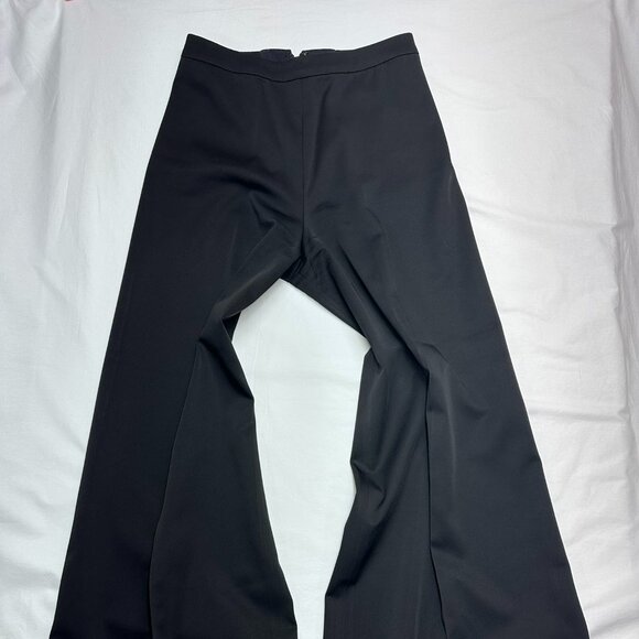Alice and Olivia Classic Black Wide Leg Pants Size 4, 30" Inseam 16" Leg Flare - Picture 4 of 9